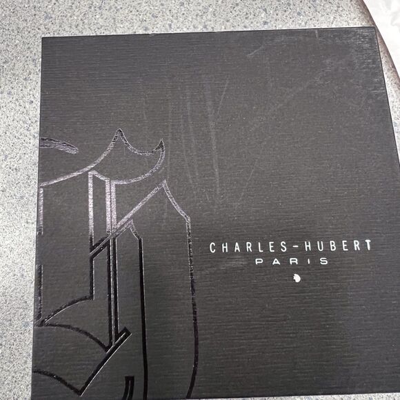 New Charles Hubert Chrome-finish White Skeleton Dial Pocket Watch - Picture 4 of 9